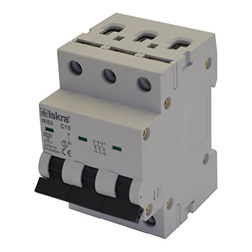 Preisvergleich Produktbild Sicherungsautomat Sicherungen Leitungsschutzschalter MCB Eco-Line 16A Typ C 3-polig 6KA 400V 1 Stück