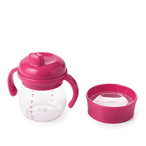 OXO Tot Hard Spout Sippy Cup Set, Raspberry, 175ml