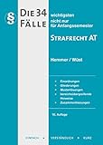 Image de Die 34 wichtigsten Fälle zum Strafrecht AT: Einordnungen. Gliederungen. Musterlösungen. bereichsü