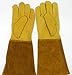 Produktbild ACDB Ziegenleder-Imkereihandschuhe für Tig/Mig-Schweißer/Kamin/Grill/Garten/Grillen/Herd (Color : Gold, Size : L)