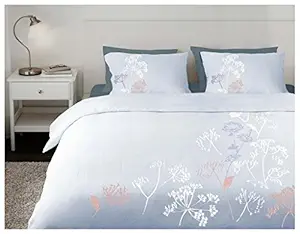 Milano Home Autumn Sky 100% Cotton 200 Thread Count Premium Quality, Super Soft, Embroidered, Lowest Prices Queen Duvet Cover with 2 Pillow Covers