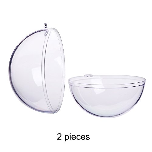 Outus Kunststoff Bad Bomben Form für DIY Handwerk und Weihnachtskugel-Verzierungen, 4 Größe 20 Set - 6