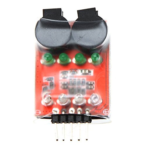TOOGOO(R) Dual-Lautsprecher Low Voltage Buzzer BB Melde w / LED-2S-4S fuer RC-Modellbau Lipo-Akku - 2