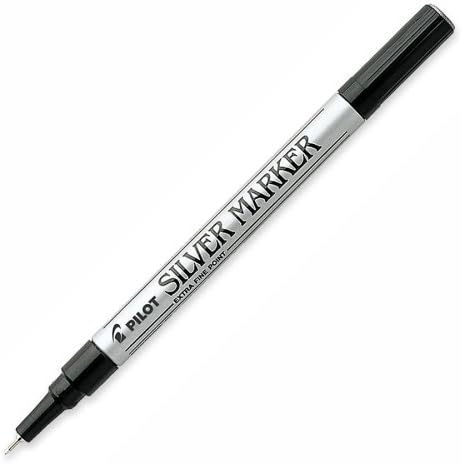 Pilot Pen Corporation Of America Creative Permanent Marker, Extra Fine Point, Silver - Pilot Pen Corporation Of America Creative Permanent Marker, Extra Fine Point, Silvermarker Is Permanent On Most by WASX