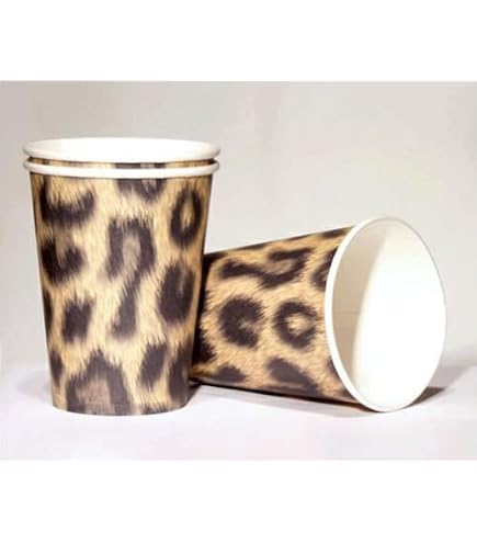 10 LEOPARD-Pappteller Für Mottoparty – Ca. 23 Cm, Perfekt Für Safari- & Dschungel-Partys