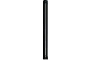 WOLFPACK LINEA PROFESIONAL Wolfpack Tubo de Estufa Pellet Acero Vitrificado Negro Ø 80 mm. Longitud 100 cm. Estufas de Leña, Chimenea, Alta resistencia,