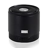 August MS425 - Portable Bluetooth Speaker with Microphone - Powerful Wireless Speaker and Mobile Phone Hands Free Kit - Compatible with iPhones, Samsung, Galaxy,Nokia, HTC, Blackberry, Google, LG, Nexus, iPad, Tablets, Mobile Phones, Smartphones, PC's, Laptops etc