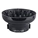 Hairizone Universal Hair Diffuser Adaptable for Blow Dryers with Nozzle Diameter Between 1.7"-2.6" for Curly or Wavy Hair Styling, Shiny Black