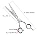 ACEVIVI 6.5" Stainless Steel Professional Barber Hair-cutting Scissors / Shears - Adjustable Tension and Finger Inserts, Sharp Blades for Easy Hairstyling and Trimming