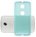 Produktbild Lenovo (Motorola) Google NEXUS 6 / 6X Silikonhülle in DURCHSICHTIG BLAU von Cadorabo - Ultra Dünn Slim Design TPU Schutzhülle – Handyhülle Bumper Back Case Cover in TRANSPARENT BLAU
