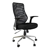 Demeyere 138562 Chaise de Bureau Ergonomique Réglable, Noir mat, L 65 cm x P 66,5 cm x H 103 cm