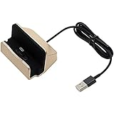 USB Tipo C Caricatore da Tavolo, Dock Station Sincronizzazione di Dati per Huawei P9 / Google Nexus 6P / Xiaomi 5 / Meizu Pro5 / Pro6 e Altri Cellulari con Interfaccia di Tipo C (Oro)