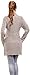 Happy Mama Women's Maternity Waterfall Cardigan Cable Knit Coat Long Wrap 326p (Grey, ONE SIZE UK 8/10/12)
