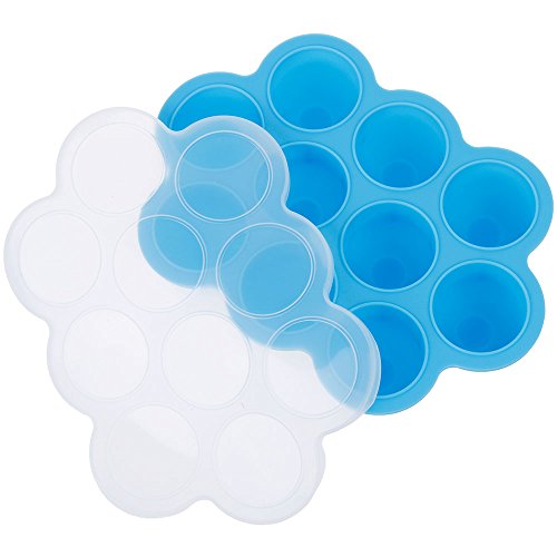 Lictin Einfrieren Babybrei GVDV Babynahrung Aufbewahrung Food Storage Gefrierschrank Behälter-Behälter mit Silikon Clip hausgemachte Babynahrung Silikon Gefrierschrank Lagercontainer Tray