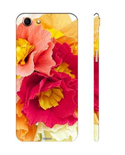 Fundook® Designer Printed Back Cover/Hard Case for Oppo A83 (Paper Flower Design/Nature) - Multicolor - F200