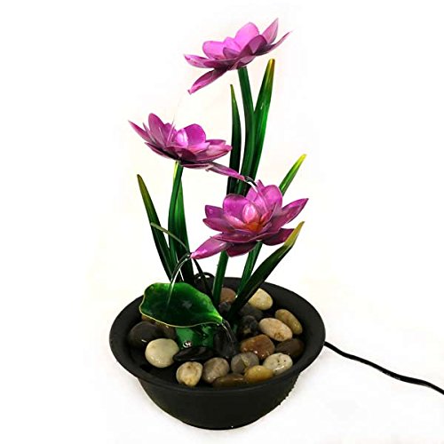 Zimmerbrunnen Lotusblume handbemalt ca.-Höhe 30cm