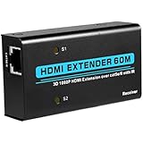 HDMI Extender, LESHP 1080P HDMI Ethernet Network Extender 60m over Single RJ45 CAT5e CAT6 Cable for PC DVD Sky HD Box PS3 PS4 Satellite Box and More Devices