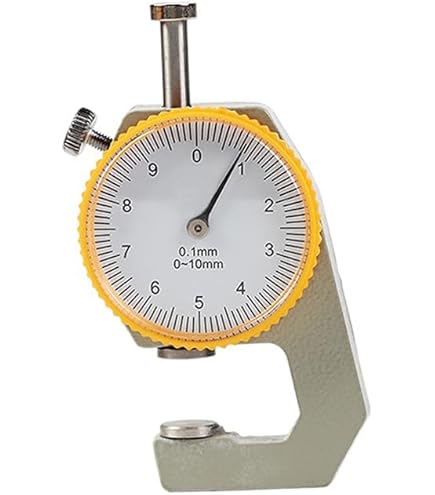 Digital Thickness Flat Thickness Gauge,Thickness Meter Measure Head Precise LCD Display Readout Percentage Electronic Micrometer