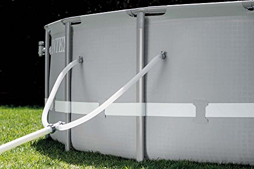INTEX Ultra Frame Swimming Pool 488 x 122 cm Schwimmbecken Stahlrahmen 28324 Komplett-Set mit Extra-Zubehör wie: Reinigungsset und Fußbad - 3