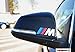Produktbild 2x BMW M Fahne 5x4 cm weiss Aufkleber für Scheibe, Lack, Hochleistungsfolie, UV& Waschanlagenfest`+ Bonus Testaufkleber "Estrellina-Glückstern"®, von "myrockshirt",waschanlagenfest,Profi Qualität Aufkleber,
