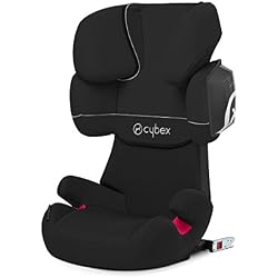 Cybex - Silla de coche grupo 2/3 Solution X2-Fix, para coches con y sin ISOFIX, 15-36kg, desde los 3 hasta los 12 años aprox., Pure Black