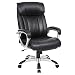 Produktbild SONGMICS Bürostuhl breite Sitzschale mit Federkern Hohe Rückenlehne Chefsessel Computerstuhl PU schwarz OBG55BK, 80CM38CM65CM