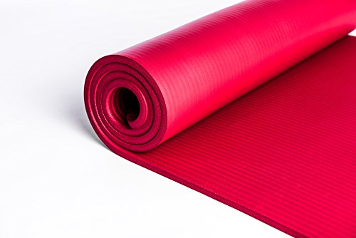 Rutschfeste Yogamatte von KG | PHYSIO – 12 mm dicke Premium-Fitnessmatte fürs Fitnessstudio, Pilates oder zuhause mit Schultertragegurt (auf der Innenseite der Matte) - 3