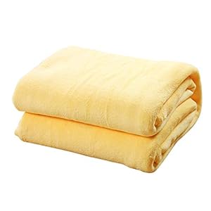 Topdo Alfombra Manta para Mascotas con Alfombra para Perros Perrera Gato Blanket otoño e Invierno Manta cálida Color sólido Felpa Artificial 1 Pieza Size M-50 * 70CM (Amarillo)