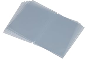 SECURIT - Inserts Avec Pochettes Transparentes Doubles A5 - Pour Porte-Menu, Carte des Vins - Pour Café, Bar, Restaurant - Lot de 10, Trasparente