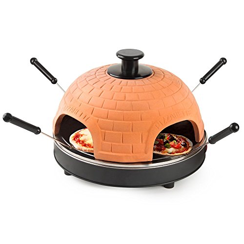 Global Gourmet Electric Tabletop Pizza Maker - Makes Delicious Pizza in Just 7 Minutes Right From Your Dinner Table!