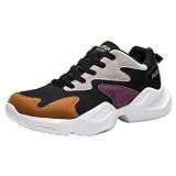 friendGG Herren Schuhe Gewebte Laufschuhe Sommer Atmungsaktive Wild Shock MäNner Sneaker Laufschuhe Trainers Running Fitness Sneakers SchnüRer Freizeitschuhe Leichte Netzturnschuhe Sportschuhe