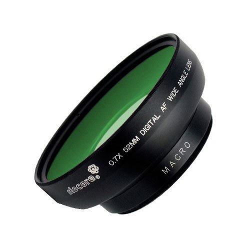 détail SIOCORE 0,7 x Convertisseur grand ANGLE et MACRO objectif, applicable pour PaNASONIC LUMIX G 46 mm et objectif 52 mm (respectivement Micro quatre tiers objectif photo)