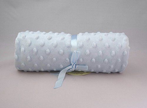 Baby Textured Popcorn/Bubble 70x90cm Pram/Moses Blanket - Blue