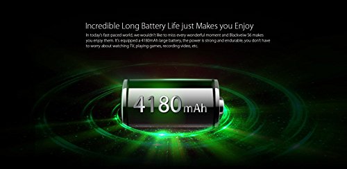 Blackview S6-5,7 4G FDD-LTE Smartphone, 18:9 Infinity Display, Android 7.0 Quad Core 2GB+16GB, SONY Fotocamera 8MP+0.3MP & 5MP, Impronte Digitali, 4180mAh 2-SIM Telefono Cellulari Sbloccato
