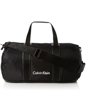 Calvin Klein Herren Blithe Cylinder Duffle Henkeltasche, Schwarz (Black), 26x26x48 cm