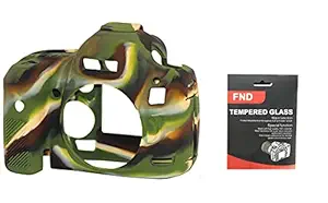 FND Silicone Protective Camera Case Cover for EOS 5D Mark IV Camouflage Silicone Cover with Protector Scratch Proof,Dirt Resistant, Anti Slip, Anti Fingerprint