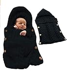Wiwi.f Baby Kinder Kleinkind Wolle Strick Decke Pucksack Schlafsack Schlafsack Kinderwagen Wickeltuch für 0-12 Monate Baby g