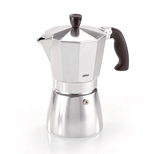 Gefu Espressokocher Lucino, Espresso-Kanne für 3 Tassen, Aluminium / Kunststoff, 16070