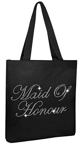 Varsany Crystal Bride Tote Bag | Luxury Maid Of Honour Wedding Gift Bag | Handmade With Glass Crystals & Cotton