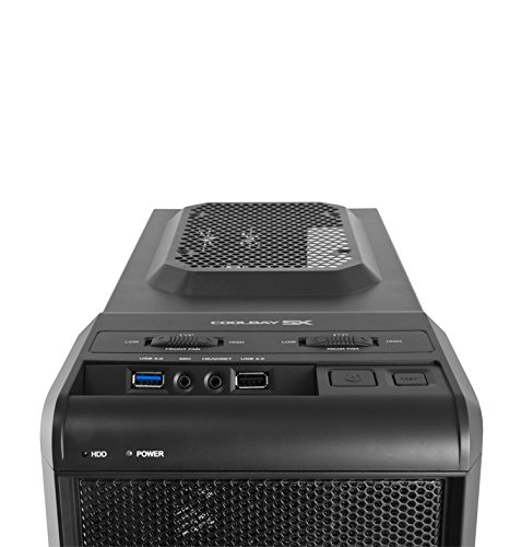 Nox Coolbay SX midi-tower schwarz Box-Computer (midi-tower PC 1 x 120 mm x 120 Stahl SECC 1 mm weiß) - 6