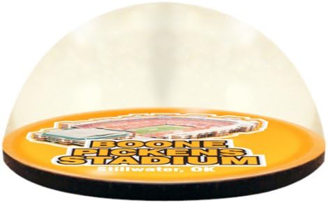 Paragon Innovations Company NCAA Oklahoma State University Cowboys Boone Pickens stadium in 2" crystal magnetized paperweight with Colored Window Gift Box
