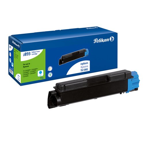 Pelikan Toner-Kit 2893c ersetzt Kyocera TK-590C, Cyan, 5000 Seiten