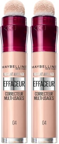 Maybelline New York - correttore fluido - Instant anti-invecchiamento L'eliminatore - Tonalità: Miele (04) - 6, 8 ml (Confezione da 2)