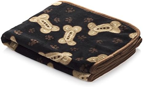 Snuggle Pet Products Blanket for Dogs and Cats, 48 by 0.5 by 30-Inch, Black