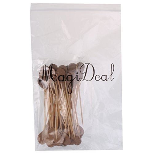 MagiDeal Kraftpapier Herz Cupcake Picks Zahnstocher Partei Kuchen Cocktail Dekor, 50 Stück/Set - 2