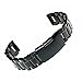 Produktbild WINOMO  22mm gerade Ende massiv Edelstahl Armband Band Armband (Schwarz)
