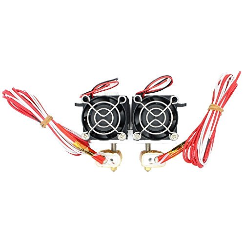 Anycubic MK8 Dual Head Hotend Extruder für MakerBot Prusa i3 3D-Drucker 1.75mm Glühfaden 0.4mm Düse - 4