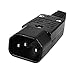 Produktbild Deanyi IEC 320 C14 3POLE Männlich AC wiederanschließbar Stecker-Stecker AC Gerätestecker-Buchse Stecker 250V 10A Stromanschluss - Schwarz Sehr erschwinglich und nützlich der Netzstecker und Steckdose