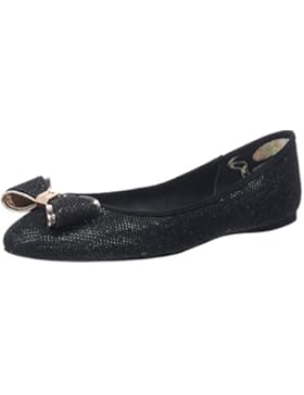 Ted Baker Damen Immet Text Af Black Geschlossene Ballerinas