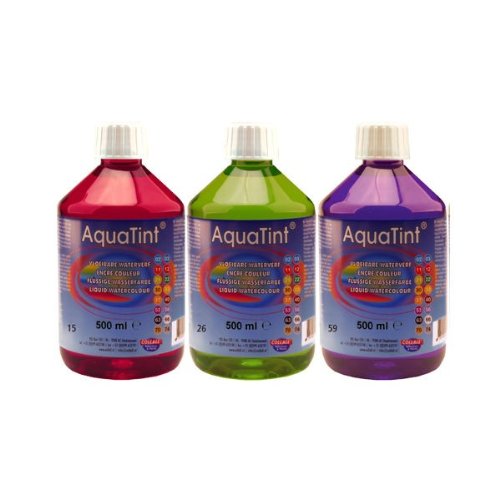 Wasserfarbe flüssig – AquaTint hochpigmentiert 250ml dunkelrot - 5